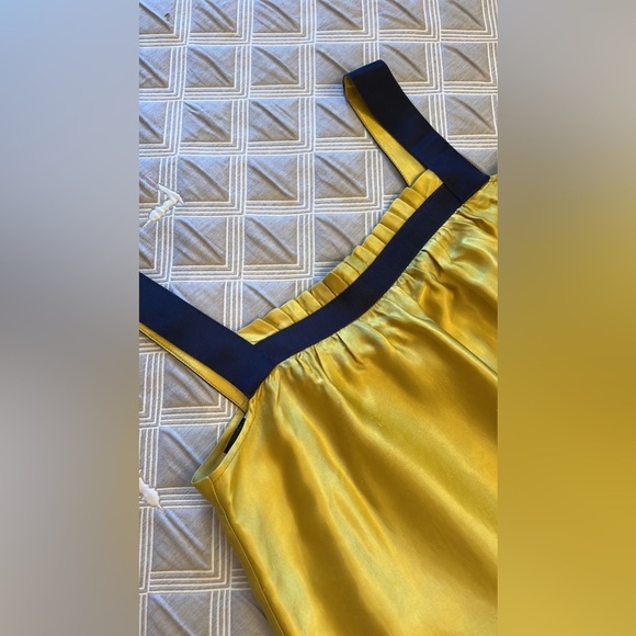 Vintage Ipekyol Yellow and Purple Patterned flowy summer dress size 8 - Picture 7 of 9